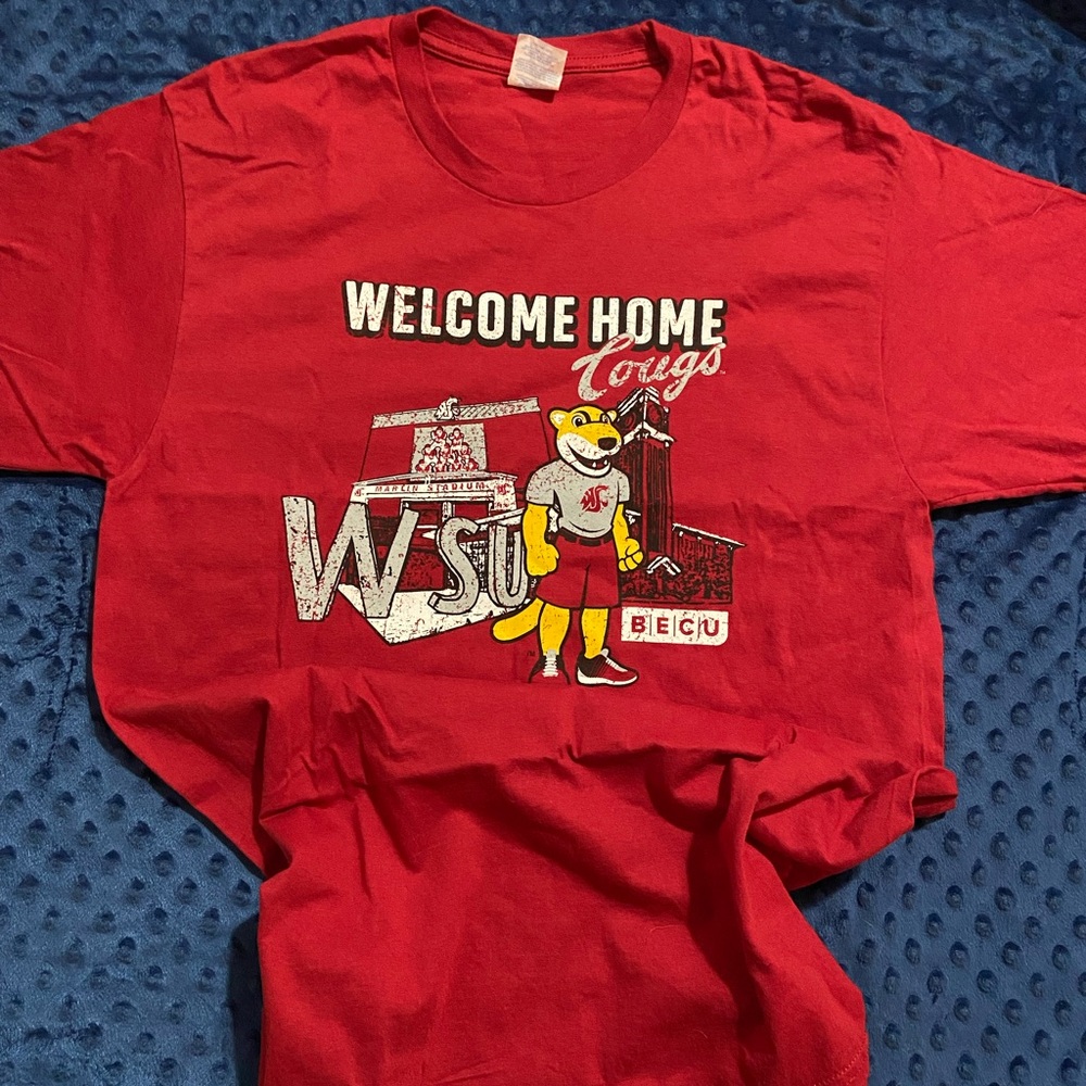 Port and Company Red Graphic Tee
